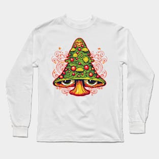 Ugly Christmas Sweatshirt Shirt Mushroom Long Sleeve T-Shirt